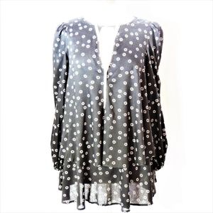 Free People Black/White BohoTunic